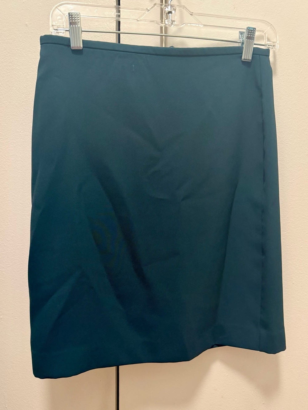 Ann Taylor Petite Teal Pencil Skirt, 4P
